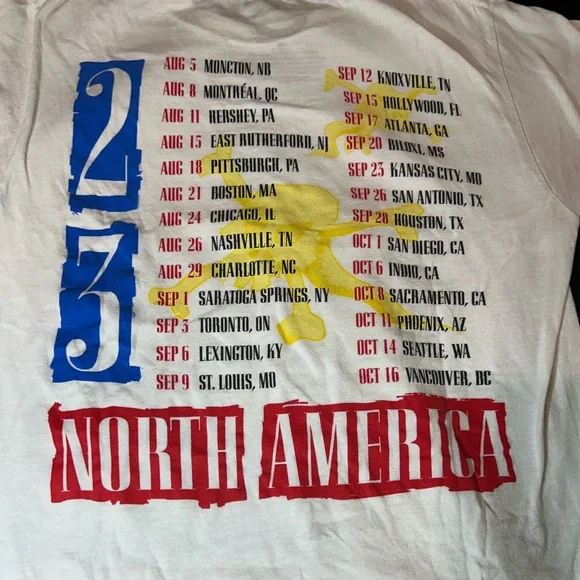 OFFICIAL 2023 GUNS N ROSES NORTH AMERICAN TOUR SHIRT Size S  WHITE - Picture 2 of 3